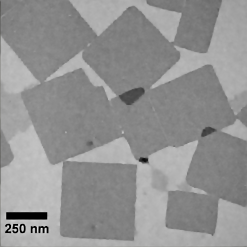 Images de microscopie électronique en transmission de films de nanocristaux